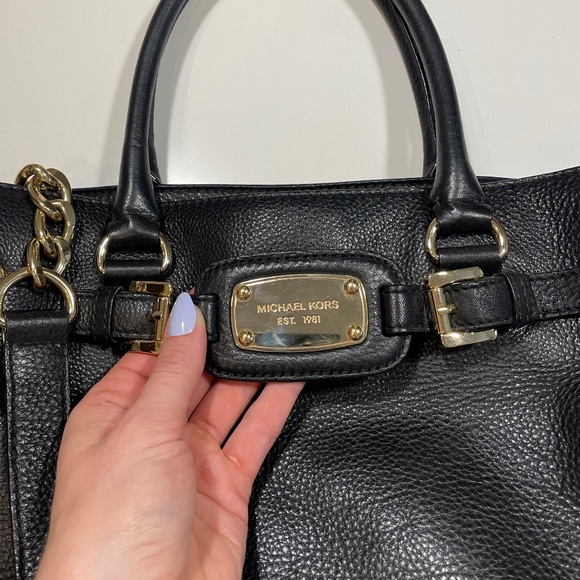 Michael Kors Black Leather Handbag - Picture 6 of 6